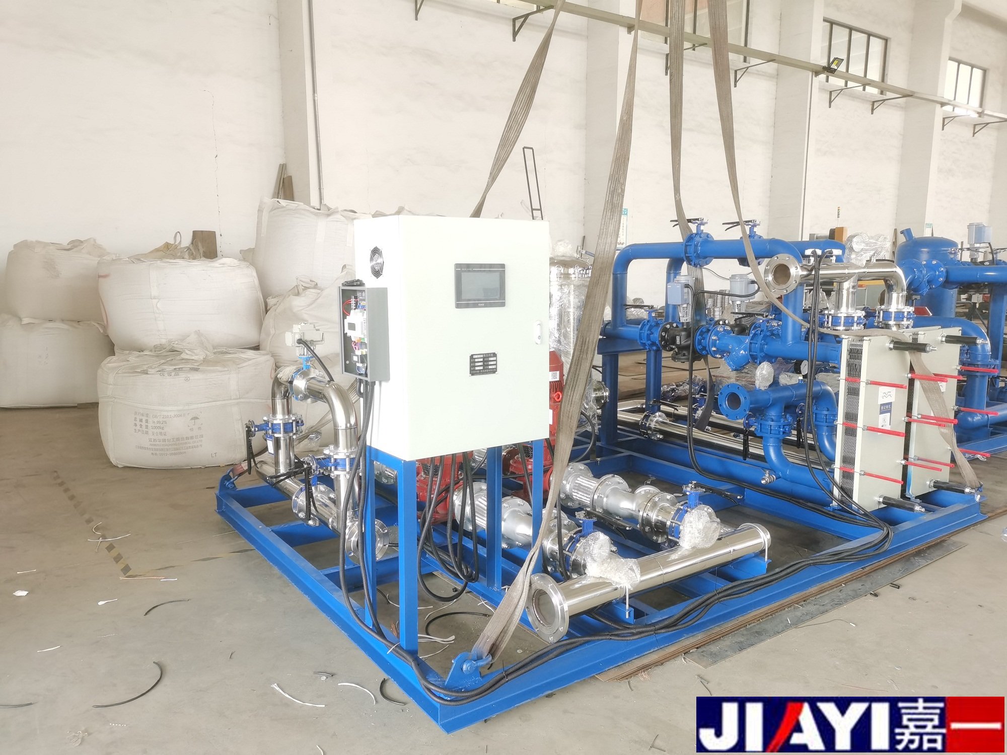 江蘇無錫專車直達板式換熱機組3套